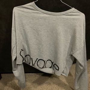 Long sleeve crop